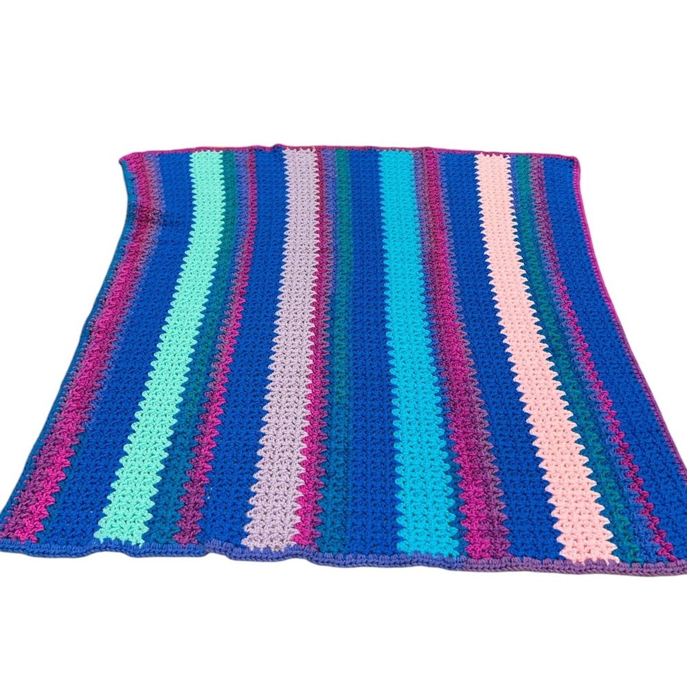 Handmade Crocheted Blanket Cottage Core Granny Core